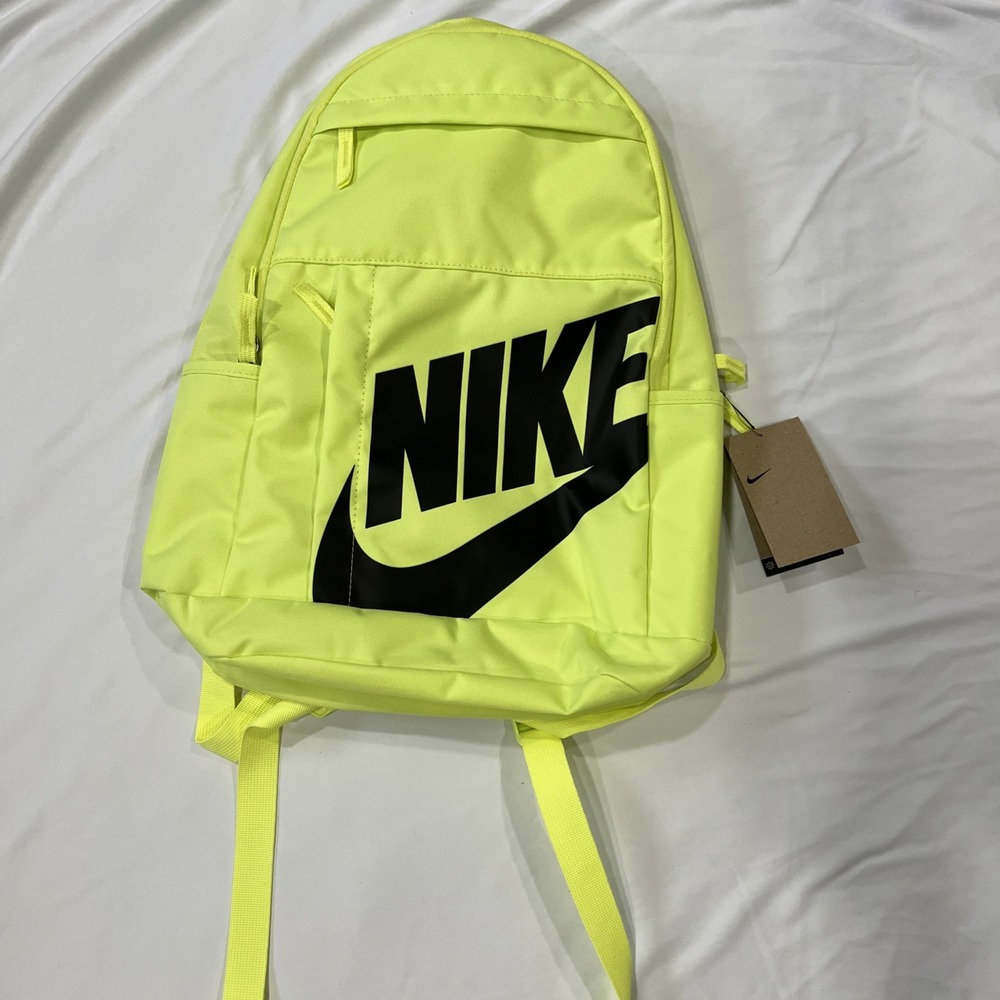 Nike Elemental Backpack Lemon Twist Black DD0559-736 NWT Unisex